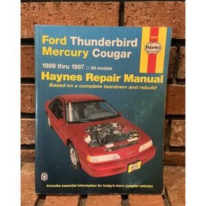Haynes Repair Manual #36086 Ford Thunderbird & Mercury Cougar 1989 -1997